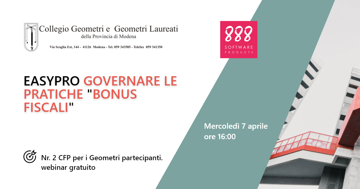 EasyPro – Governare le pratiche bonus fiscali.