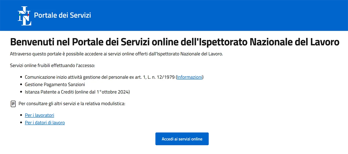 Portale_Servizi_Online_Ispettorato_Nazionale_del_Lavoro